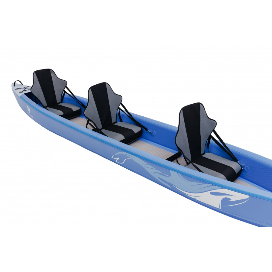 Надувной каяк трехместный Blau See Whale-3 Expedition 