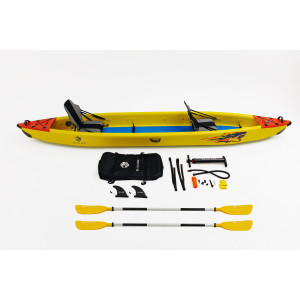 Надувной каяк двухместный Shark-2 (комплект с веслами)